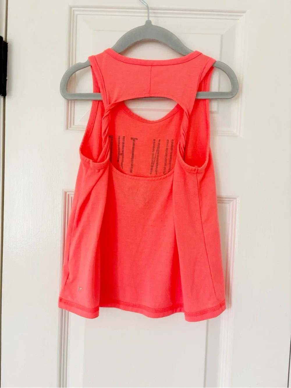 Girls small (6/7) old navy orange run the world tank